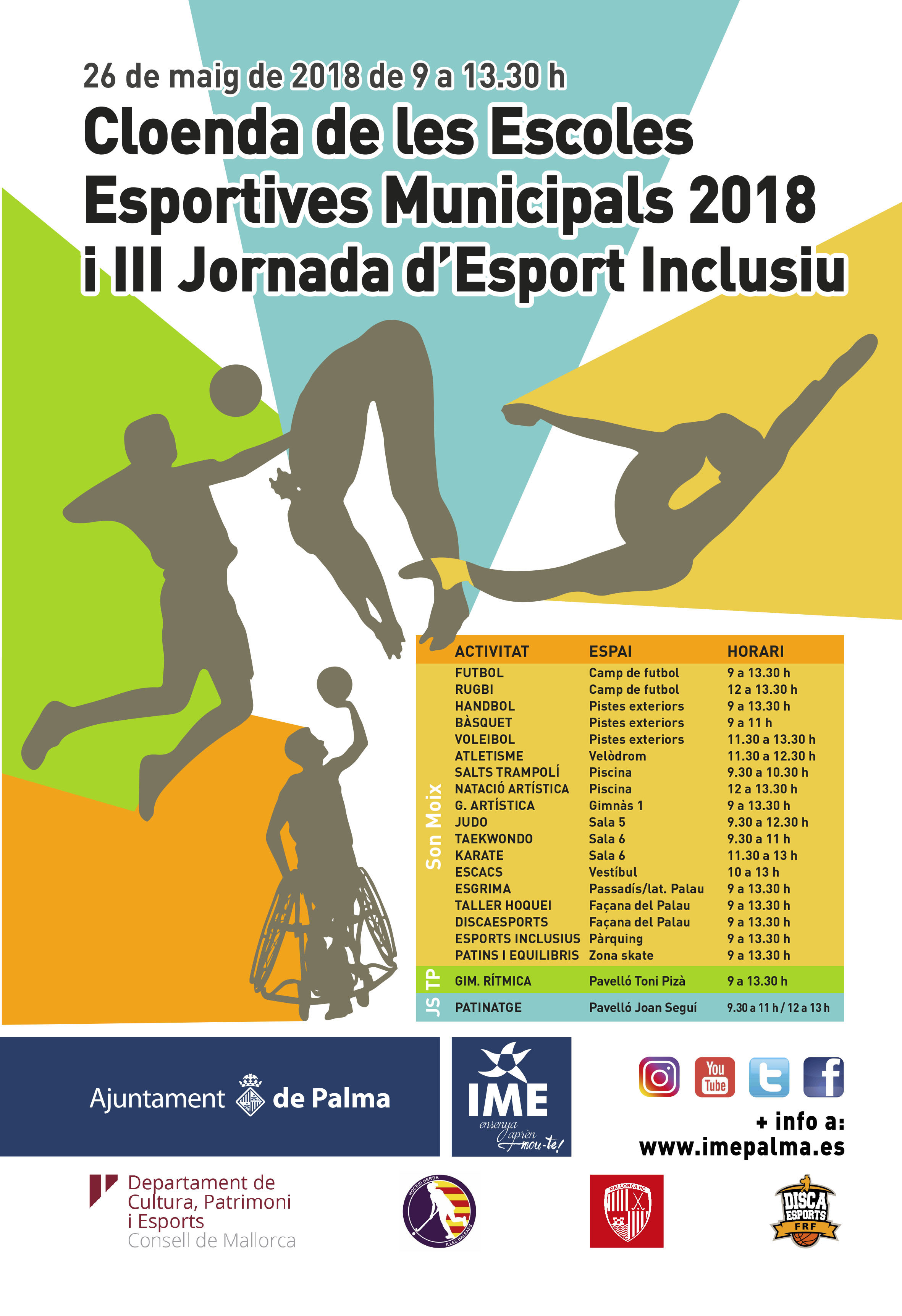 Cloenda de les Escoles Municipals 2018 i III Jornada d'Esport Inclusiu